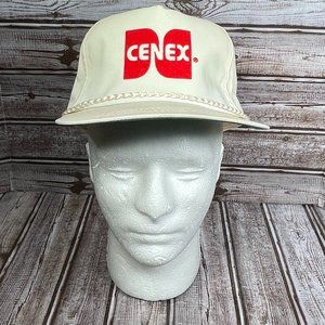 Vintage CENEX Men's Snapback Patch Trucker Cap Hat Cream Saint Louis